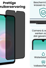 Forterra Forterra Samsung Galaxy A18 Screenprotector Glas Privacy - 2 PACK
