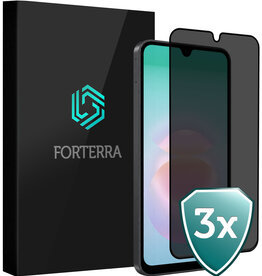 Forterra Forterra Samsung Galaxy A18 Screenprotector Glas Privacy - 3 PACK
