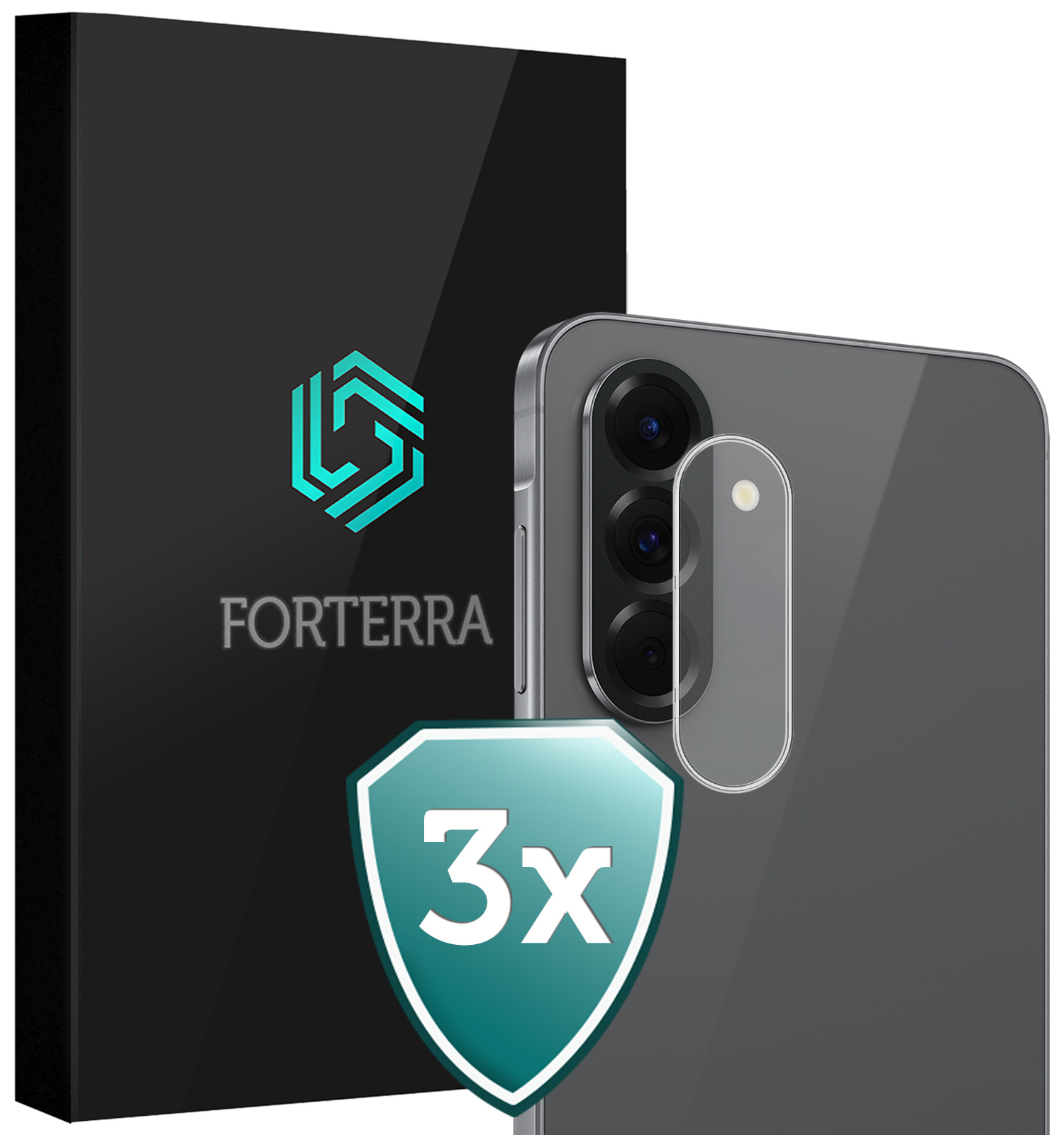 Forterra Forterra Samsung Galaxy A18 Camera Screenprotector - 3 PACK