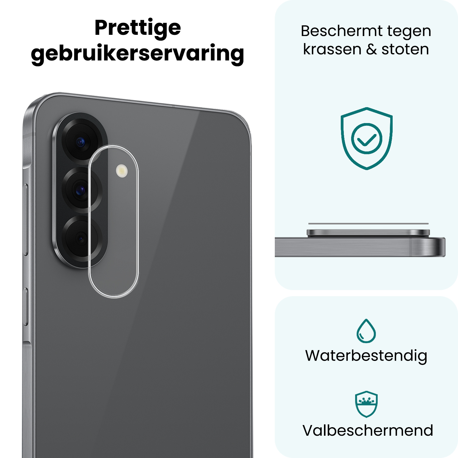Forterra Forterra Samsung Galaxy A18 Camera Screenprotector - 3 PACK