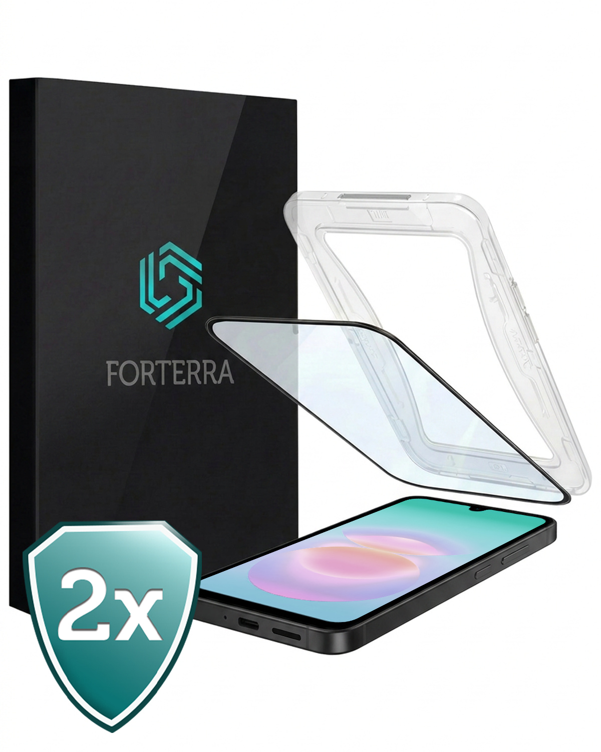 Forterra Forterra Samsung Galaxy A18 Hybrid Screenprotector - 2 PACK