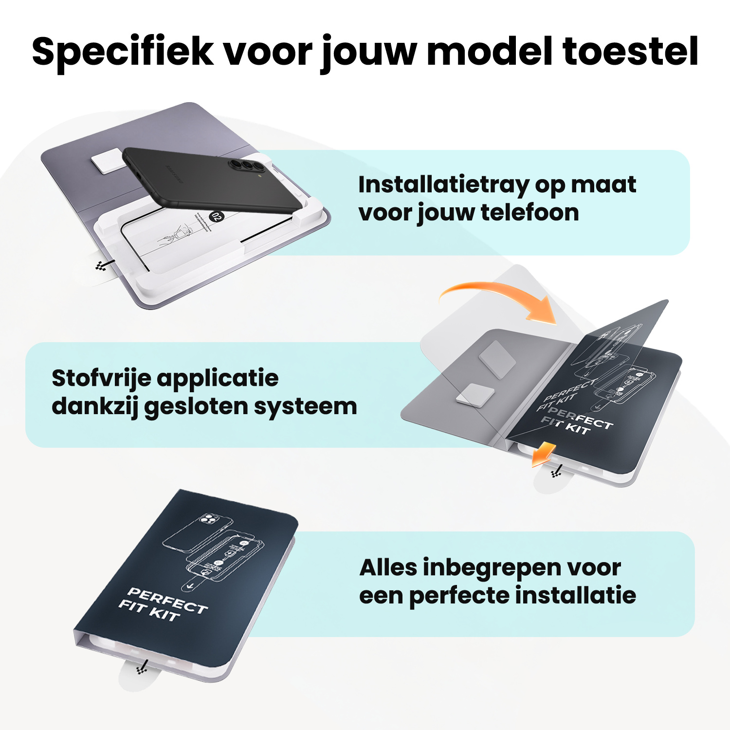 Forterra Forterra Samsung Galaxy A18 Screenprotector Perfect Fit Kit - 2 PACK