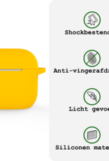 BASEY. BASEY. Siliconen Hoesje Voor Apple AirPods 5 - Geel