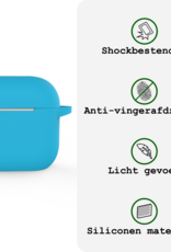 BASEY. BASEY. Siliconen Hoesje Voor Apple AirPods 5 - Lichtblauw