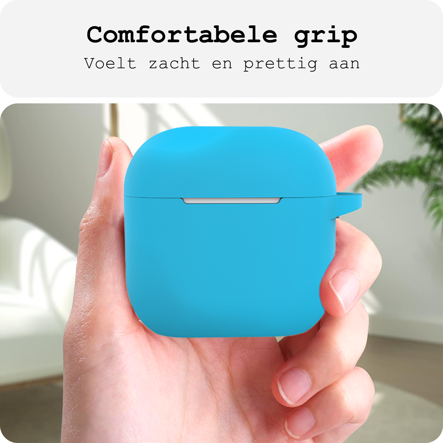 BASEY. BASEY. Siliconen Hoesje Voor Apple AirPods 5 - Lichtblauw