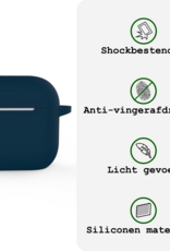 BASEY. BASEY. Siliconen Hoesje Voor Apple AirPods 5 - Navy
