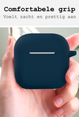 BASEY. BASEY. Siliconen Hoesje Voor Apple AirPods 5 - Navy