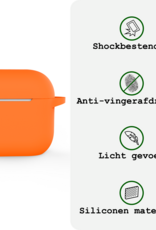 BASEY. BASEY. Siliconen Hoesje Voor Apple AirPods 5 - Oranje