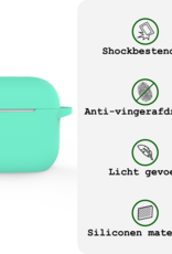 BASEY. BASEY. Siliconen Hoesje Voor Apple AirPods 5 - Turquoise