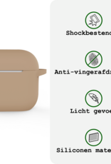 BASEY. BASEY. Siliconen Hoesje Voor Apple AirPods 5 - Zand