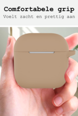 BASEY. BASEY. Siliconen Hoesje Voor Apple AirPods 5 - Zand