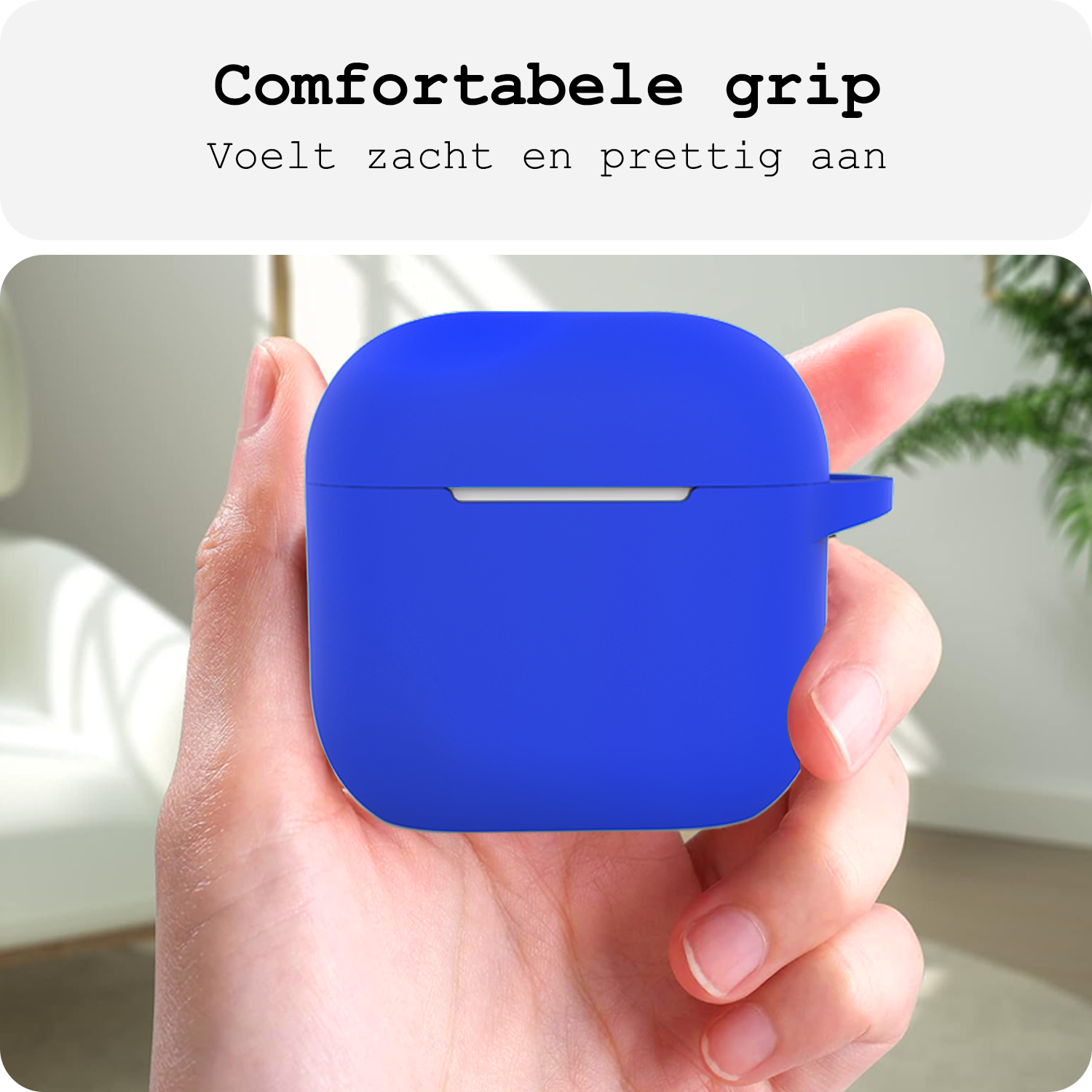 BASEY. BASEY. Siliconen Hoesje Voor Apple AirPods 5 - Blauw