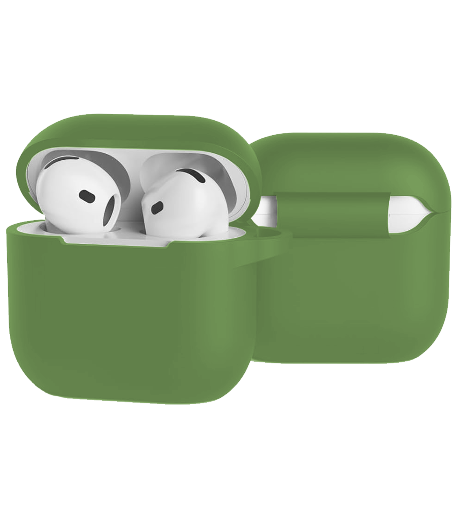 BASEY. BASEY. Siliconen Hoesje Voor Apple AirPods 5 - Donkergroen
