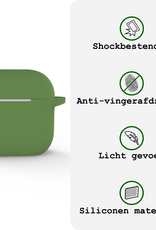 BASEY. BASEY. Siliconen Hoesje Voor Apple AirPods 5 - Donkergroen