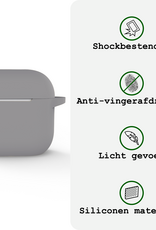 BASEY. BASEY. Siliconen Hoesje Voor Apple AirPods 5 - Grijs