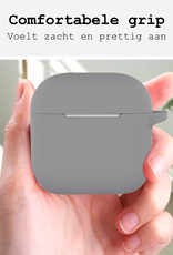 BASEY. BASEY. Siliconen Hoesje Voor Apple AirPods 5 - Grijs