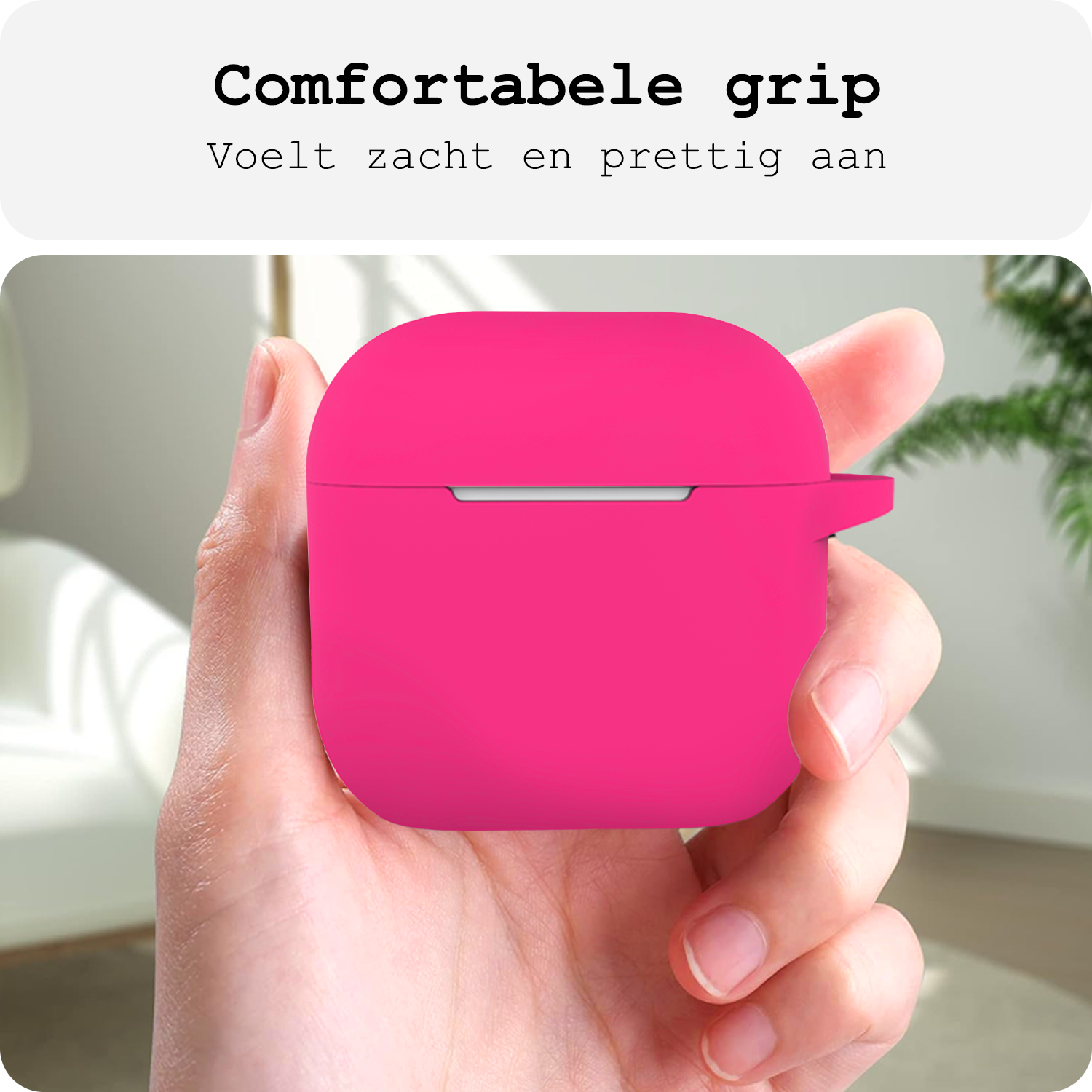 BASEY. BASEY. Siliconen Hoesje Voor Apple AirPods 5 - Roze