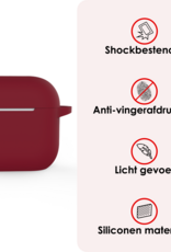 NoXx NoXx Siliconen Hoesje Voor Apple AirPods 5 - Donkerrood