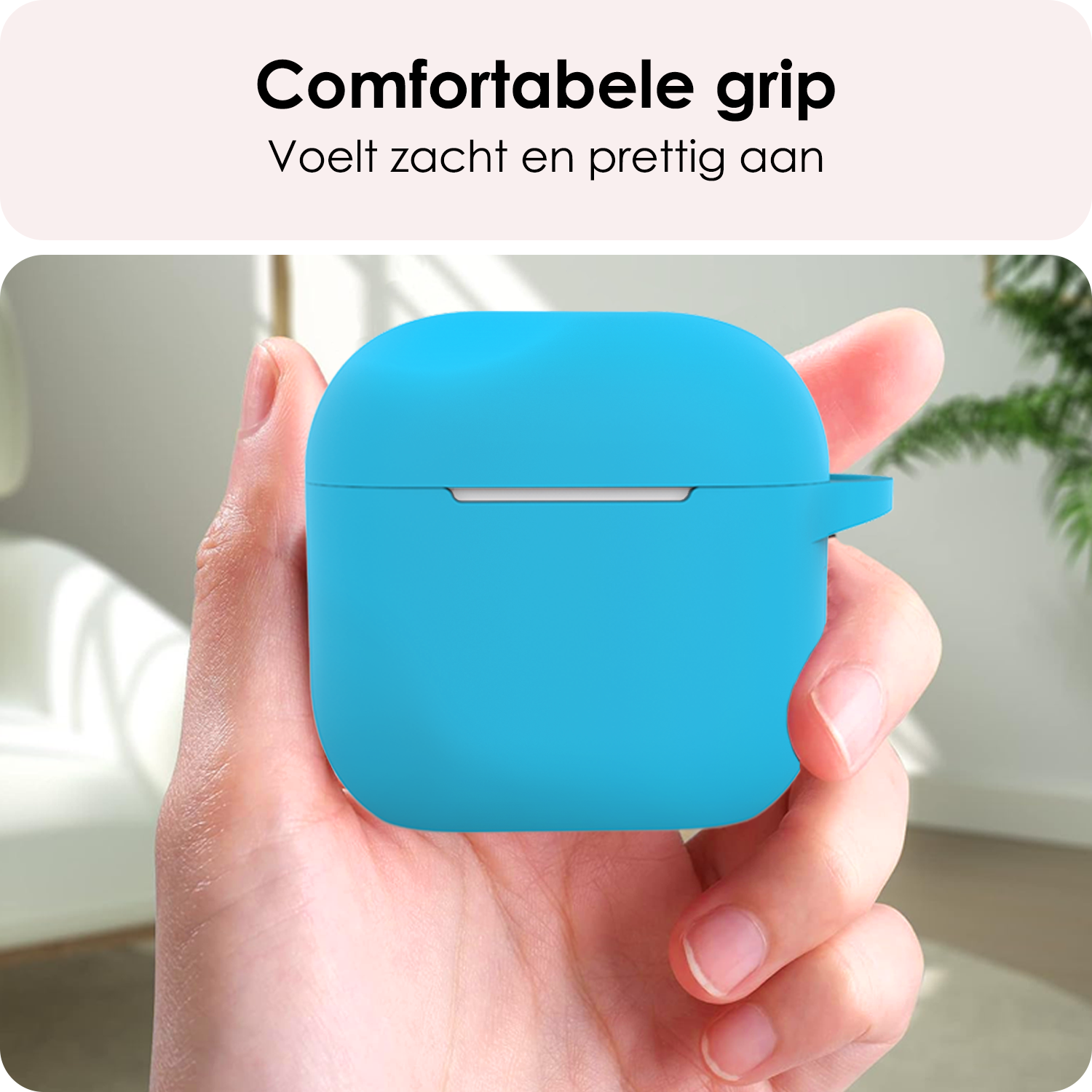 NoXx NoXx Siliconen Hoesje Voor Apple AirPods 5 - Lichtblauw
