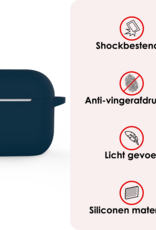NoXx NoXx Siliconen Hoesje Voor Apple AirPods 5 - Navy