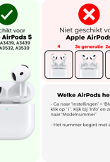 NoXx NoXx Siliconen Hoesje Voor Apple AirPods 5 - Rood