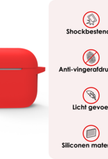 NoXx NoXx Siliconen Hoesje Voor Apple AirPods 5 - Rood