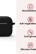 NoXx NoXx Siliconen Hoesje Voor Apple AirPods 5 - Zwart
