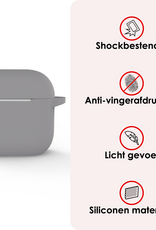 NoXx NoXx Siliconen Hoesje Voor Apple AirPods 5 - Grijs