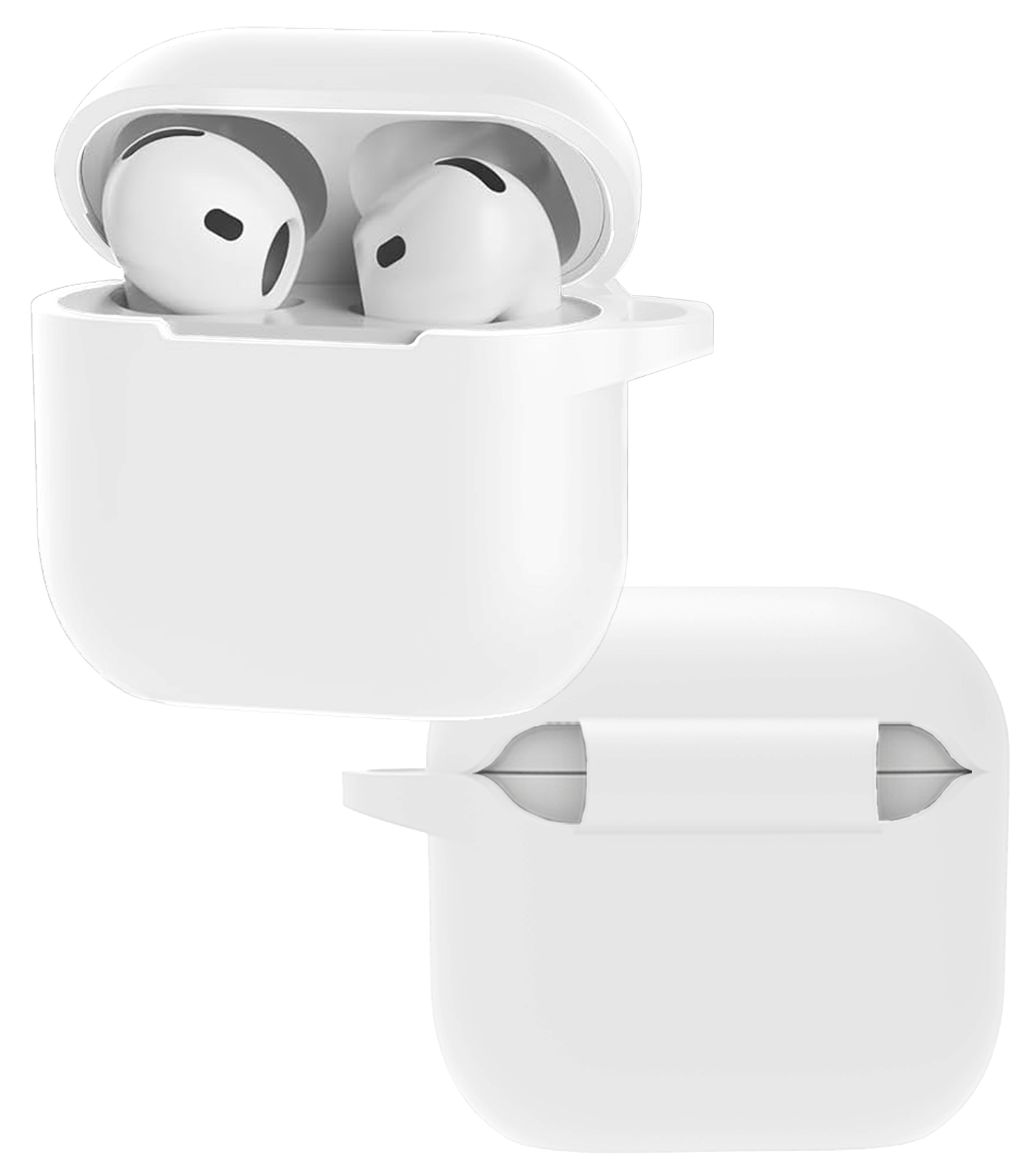NoXx NoXx Siliconen Hoesje Voor Apple AirPods 5 - Wit