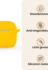 Nomfy Nomfy Siliconen Hoesje Voor Apple AirPods 5 - Geel