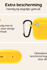 Nomfy Nomfy Siliconen Hoesje Voor Apple AirPods 5 - Geel