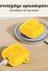 Nomfy Nomfy Siliconen Hoesje Voor Apple AirPods 5 - Geel