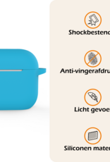 Nomfy Nomfy Siliconen Hoesje Voor Apple AirPods 5 - Lichtblauw