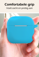 Nomfy Nomfy Siliconen Hoesje Voor Apple AirPods 5 - Lichtblauw