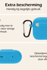 Nomfy Nomfy Siliconen Hoesje Voor Apple AirPods 5 - Lichtblauw