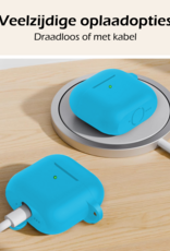 Nomfy Nomfy Siliconen Hoesje Voor Apple AirPods 5 - Lichtblauw