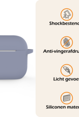 Nomfy Nomfy Siliconen Hoesje Voor Apple AirPods 5 - Lila