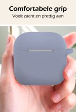 Nomfy Nomfy Siliconen Hoesje Voor Apple AirPods 5 - Lila