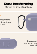 Nomfy Nomfy Siliconen Hoesje Voor Apple AirPods 5 - Lila