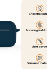 Nomfy Nomfy Siliconen Hoesje Voor Apple AirPods 5 - Navy