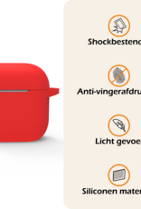 Nomfy Nomfy Siliconen Hoesje Voor Apple AirPods 5 - Rood