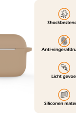 Nomfy Nomfy Siliconen Hoesje Voor Apple AirPods 5 - Zand