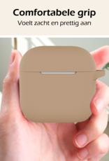 Nomfy Nomfy Siliconen Hoesje Voor Apple AirPods 5 - Zand
