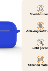Nomfy Nomfy Siliconen Hoesje Voor Apple AirPods 5 - Blauw