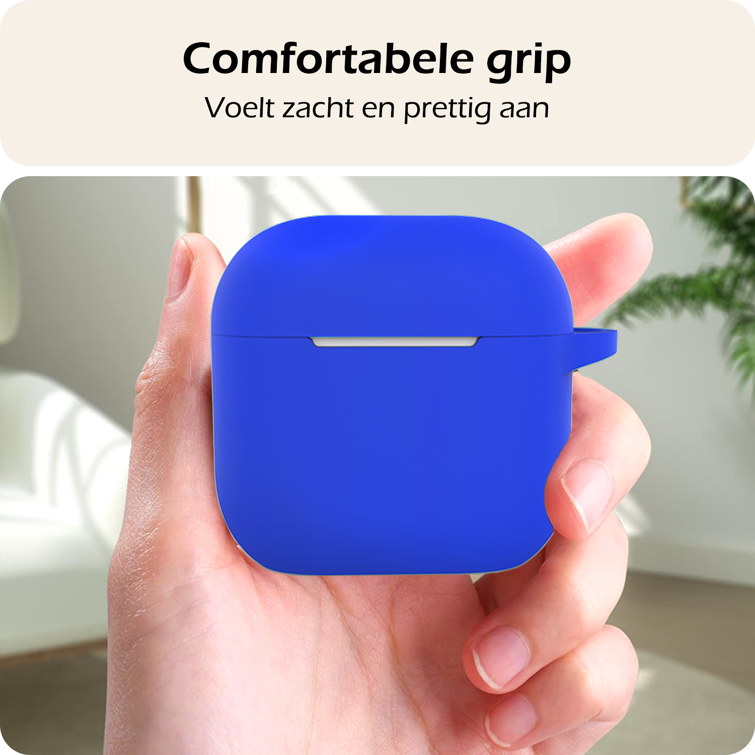 Nomfy Nomfy Siliconen Hoesje Voor Apple AirPods 5 - Blauw