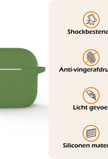 Nomfy Nomfy Siliconen Hoesje Voor Apple AirPods 5 - Donkergroen