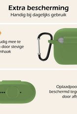 Nomfy Nomfy Siliconen Hoesje Voor Apple AirPods 5 - Donkergroen