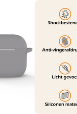 Nomfy Nomfy Siliconen Hoesje Voor Apple AirPods 5 - Grijs