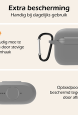 Nomfy Nomfy Siliconen Hoesje Voor Apple AirPods 5 - Grijs