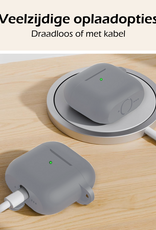 Nomfy Nomfy Siliconen Hoesje Voor Apple AirPods 5 - Grijs